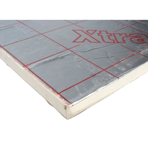Product image for 25mm x 1200mm x 2400mm Xtratherm Pitched Roof Insulation Board