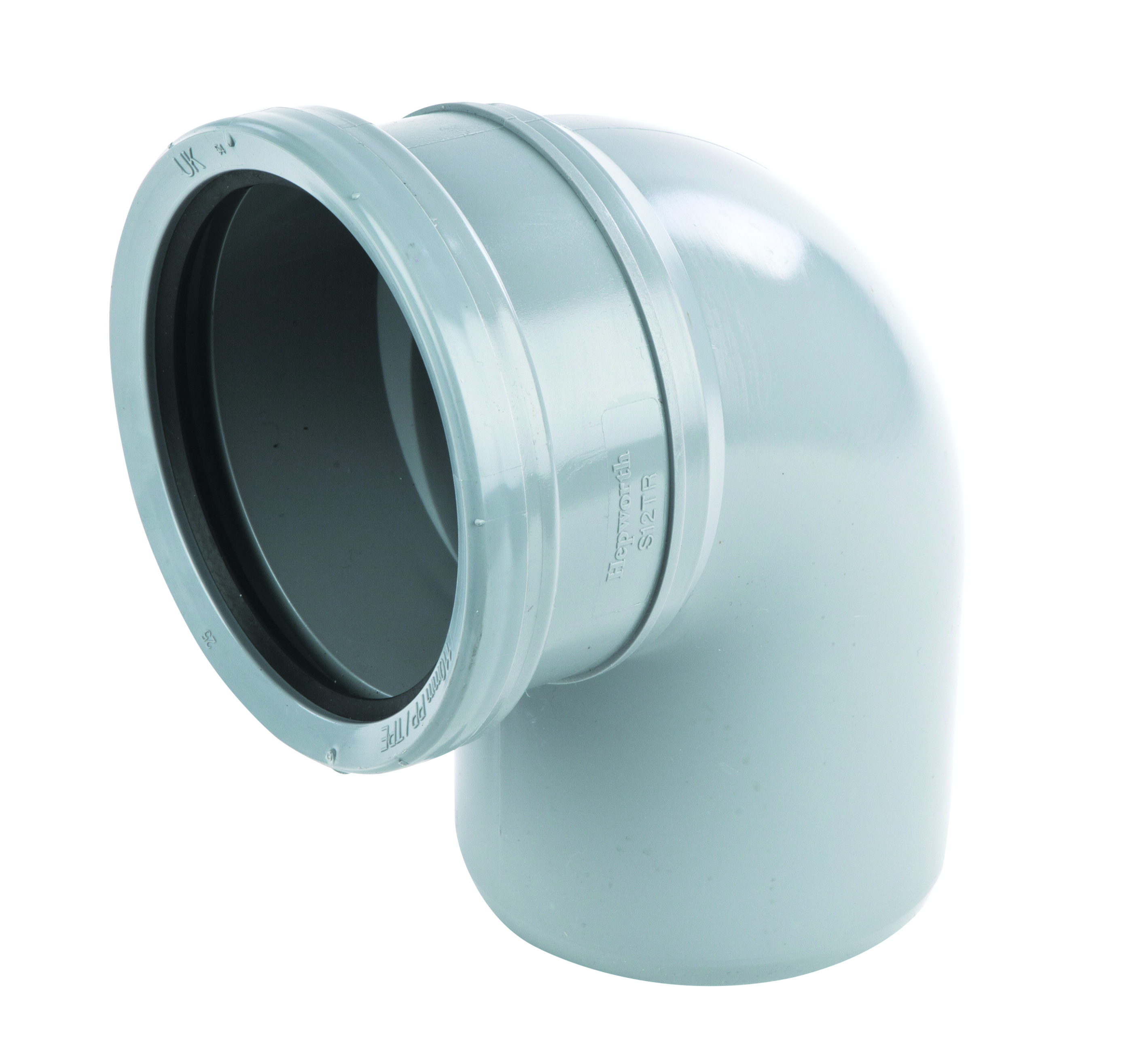 Product image for 4s160g PVC-U Spigot Bend Tr 90gy 110
