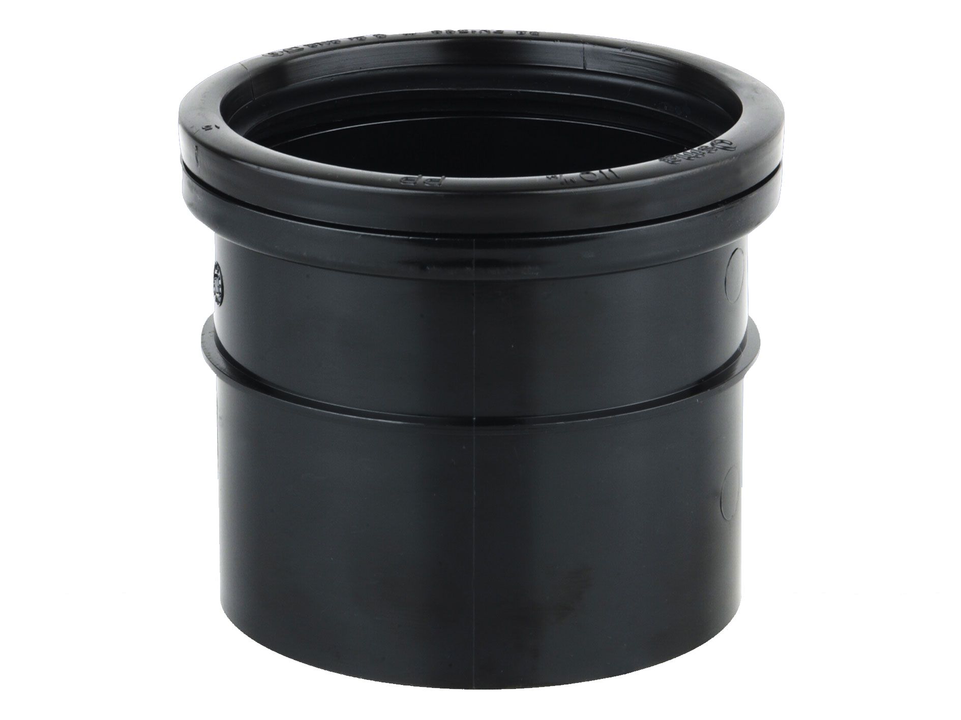 Product image for Wavin Osmasoil D/S Repair Coupler 110mm Black