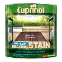 Product image for Cuprinol Anti-Slip Decking Stain 2.5L American Mahogany