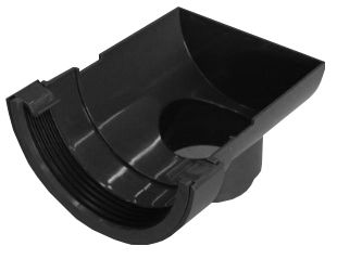 Image of Wavin Osma Roundline Stopend Outlet 112mm Black 0T007B