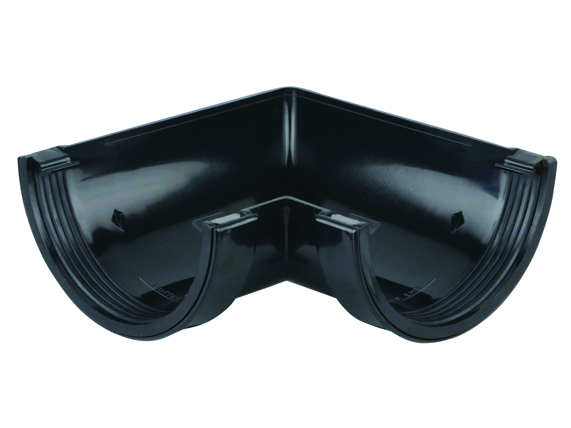 Image of Wavin Osma Superline Gutter Angle 90° 125mm Black