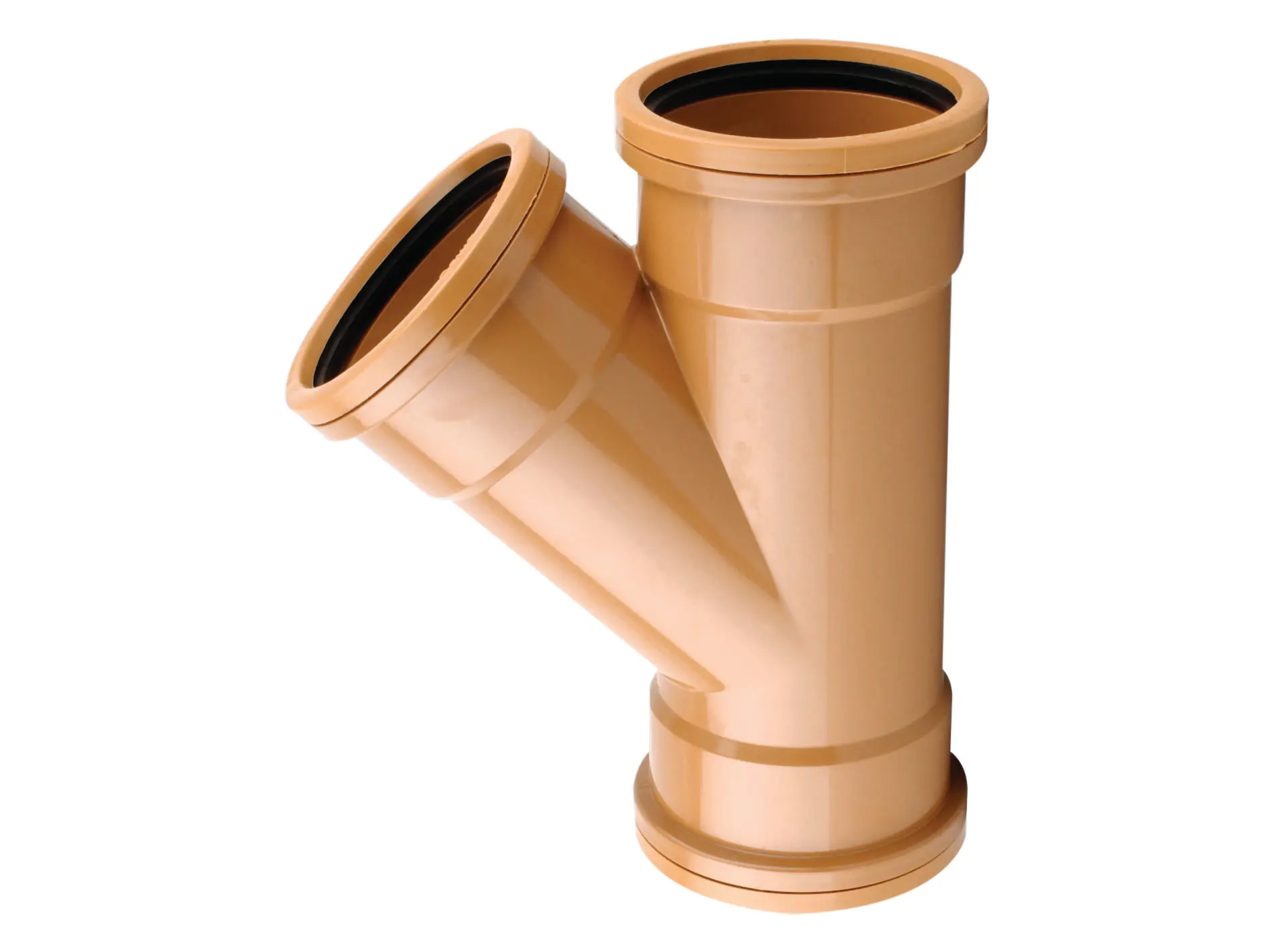 Image of Osmadrain Drainage Equal Junction 45 Degree Double Socket 110mm