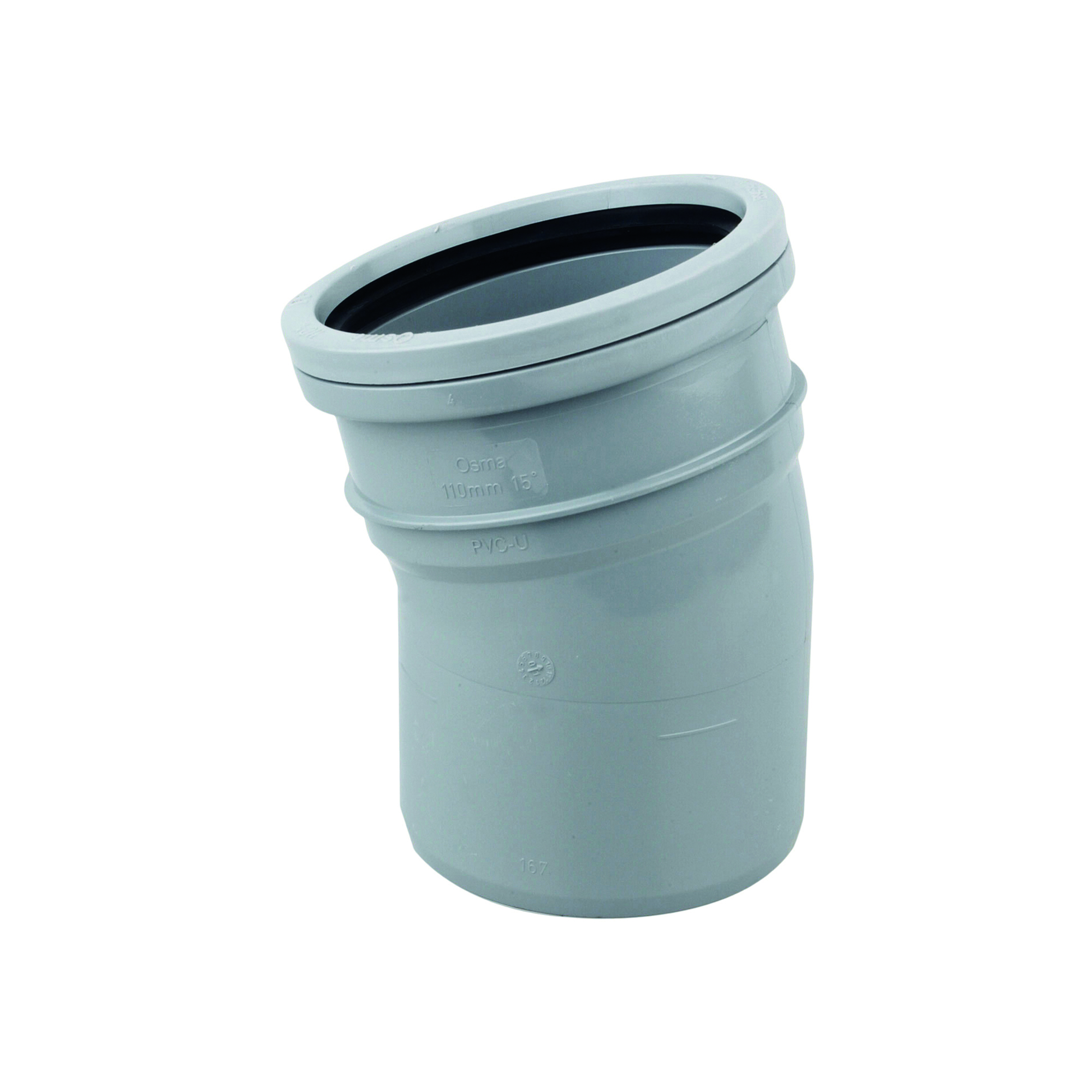 Product image for Osmasoil 4S167G 110mm Ring-seal Bend 15ø Grey