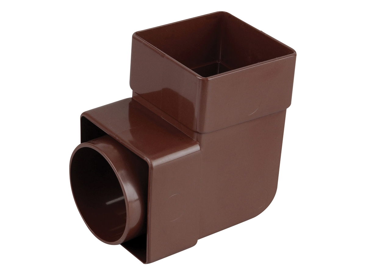 Product image for Osma Squareline 4T862 Pipe Bend 87.5° 61mm Brown