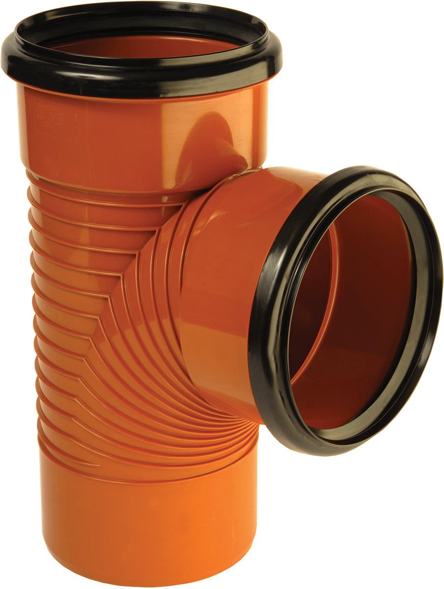 Product image for Osmadrain Double Socket Equal Junction 45° 160mm 6D213