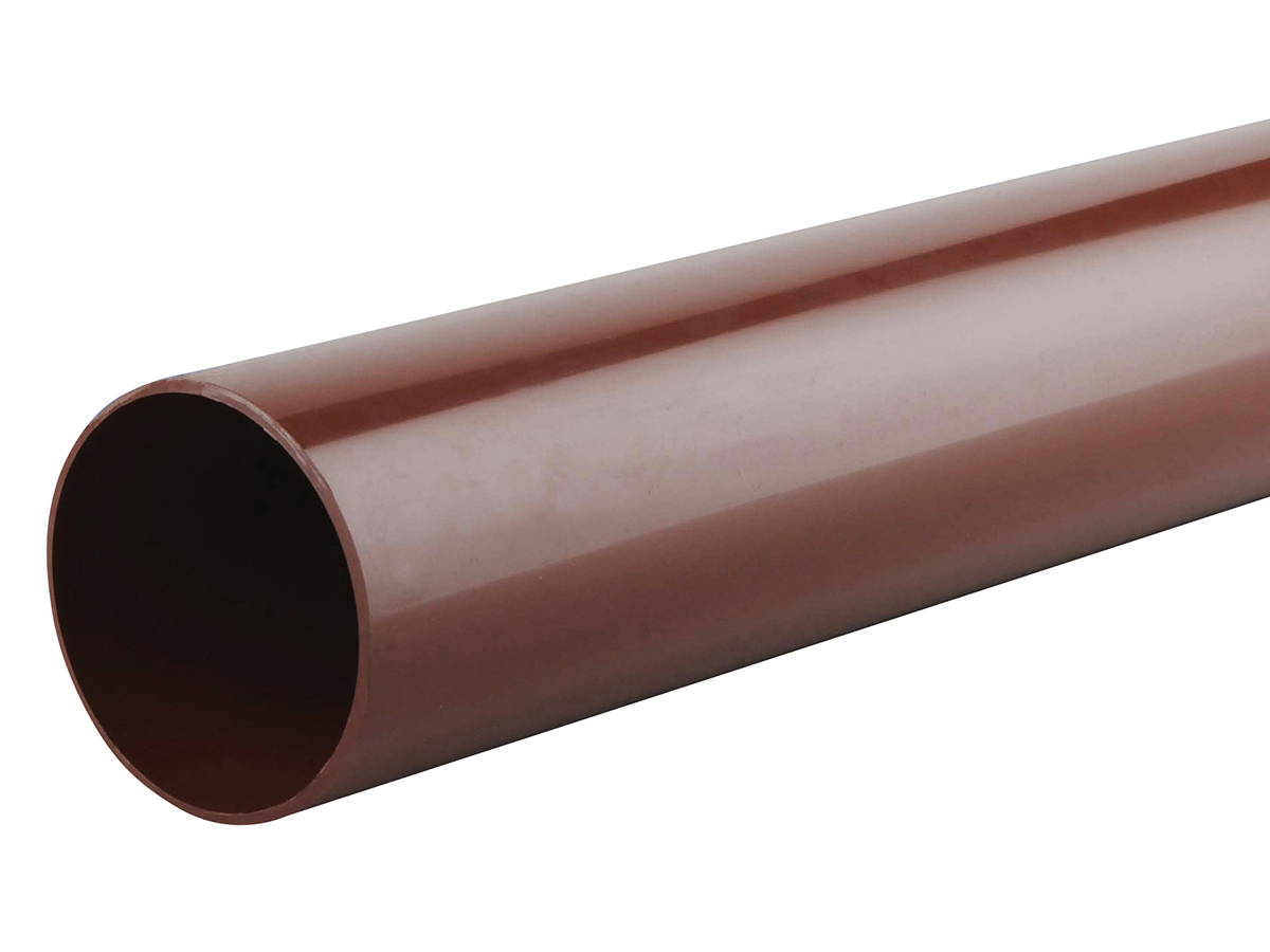 Product image for Osma Roundline 0T086 Pipe 68mm Brown 2.75M