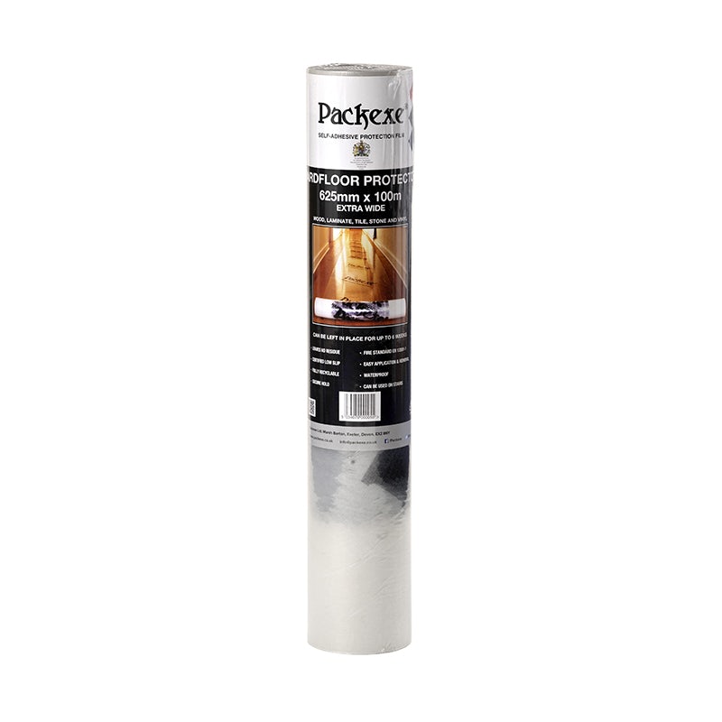 Product image for Packexe Hardfloor Protection Film 625mm X 100m