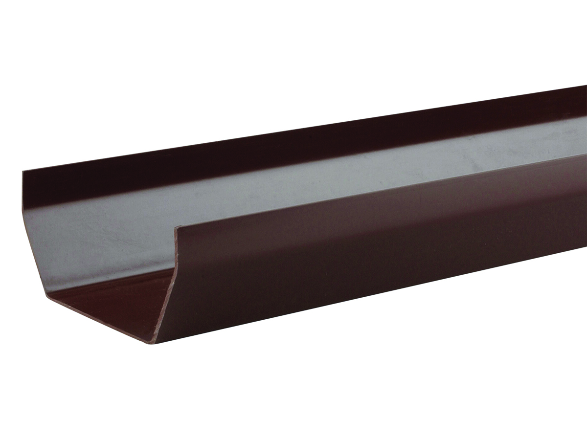 Product image for Osma Squareline 4T872 Gutter 100mm Brown 2M