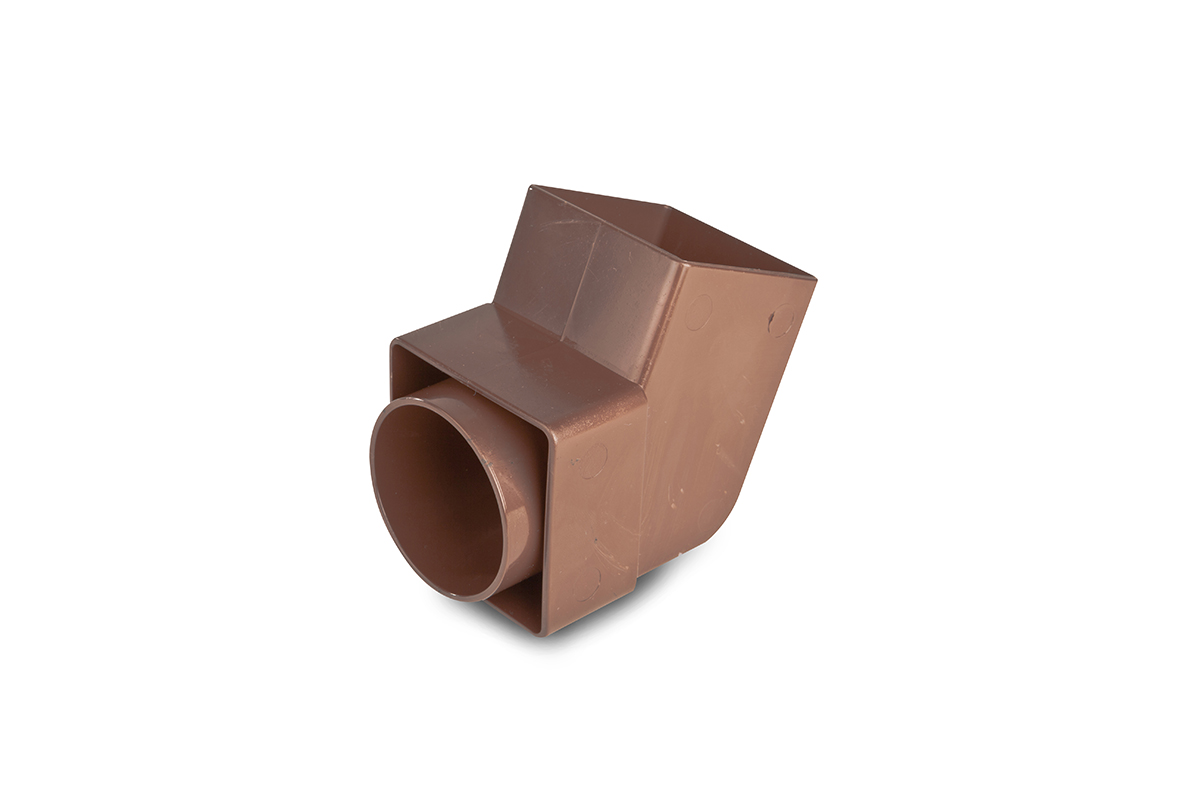 Product image for Osma Squareline 4T826 Offset Bend Spigot 61mm Brown