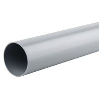 Product image for Wavin Osma Roundline Pipe 68mm Grey 5.5m