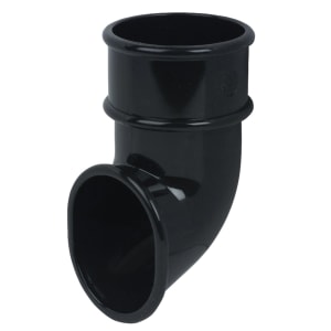 Product image for FloPlast 50mm Black MiniFlo Downpipe Shoe