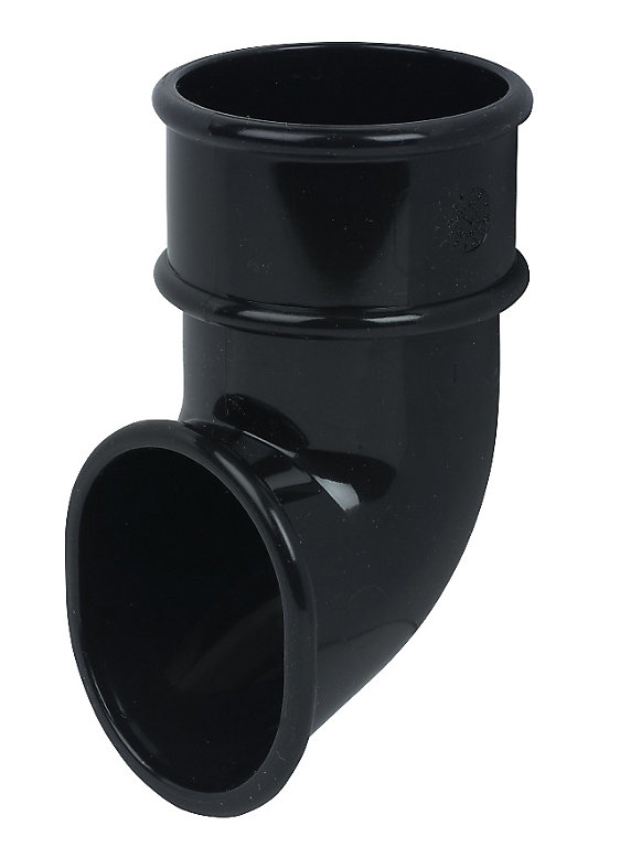 Product image for FloPlast 50mm Black MiniFlo Downpipe Shoe