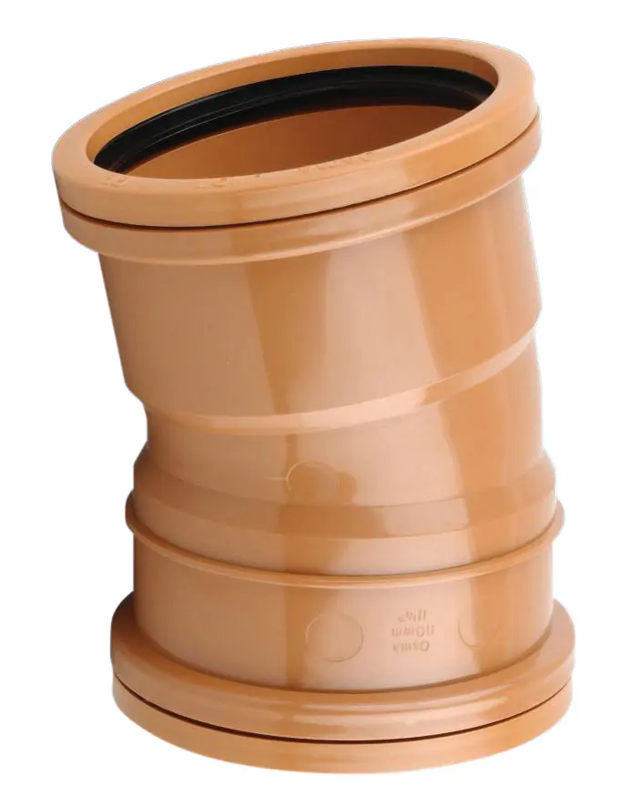 Product image for Osmadrain Double Socket Short Radius Bend 11.25° 110mm 4D568