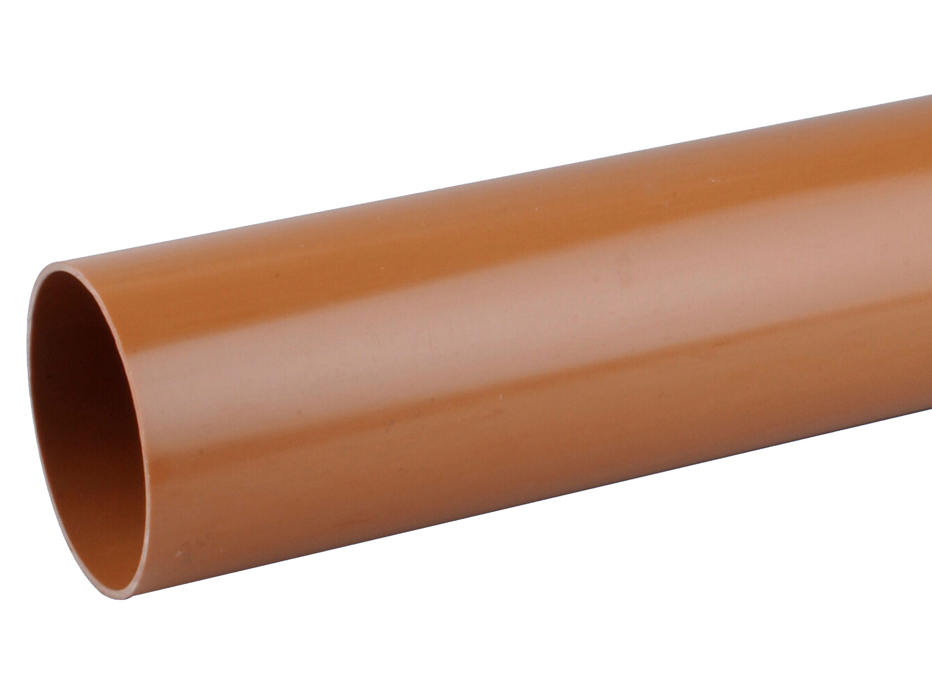 Image of 160mm Plain End Underground Pipe 6m - OsmaDrain 