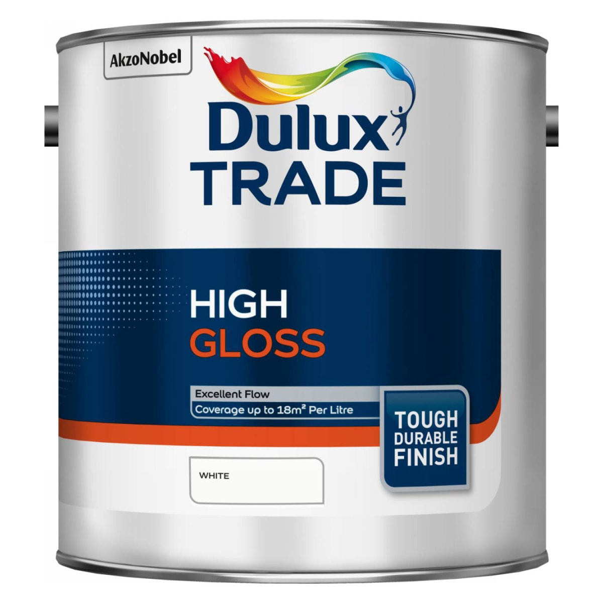 Product image for Dulux Trade High Gloss Paint 2.5L White
