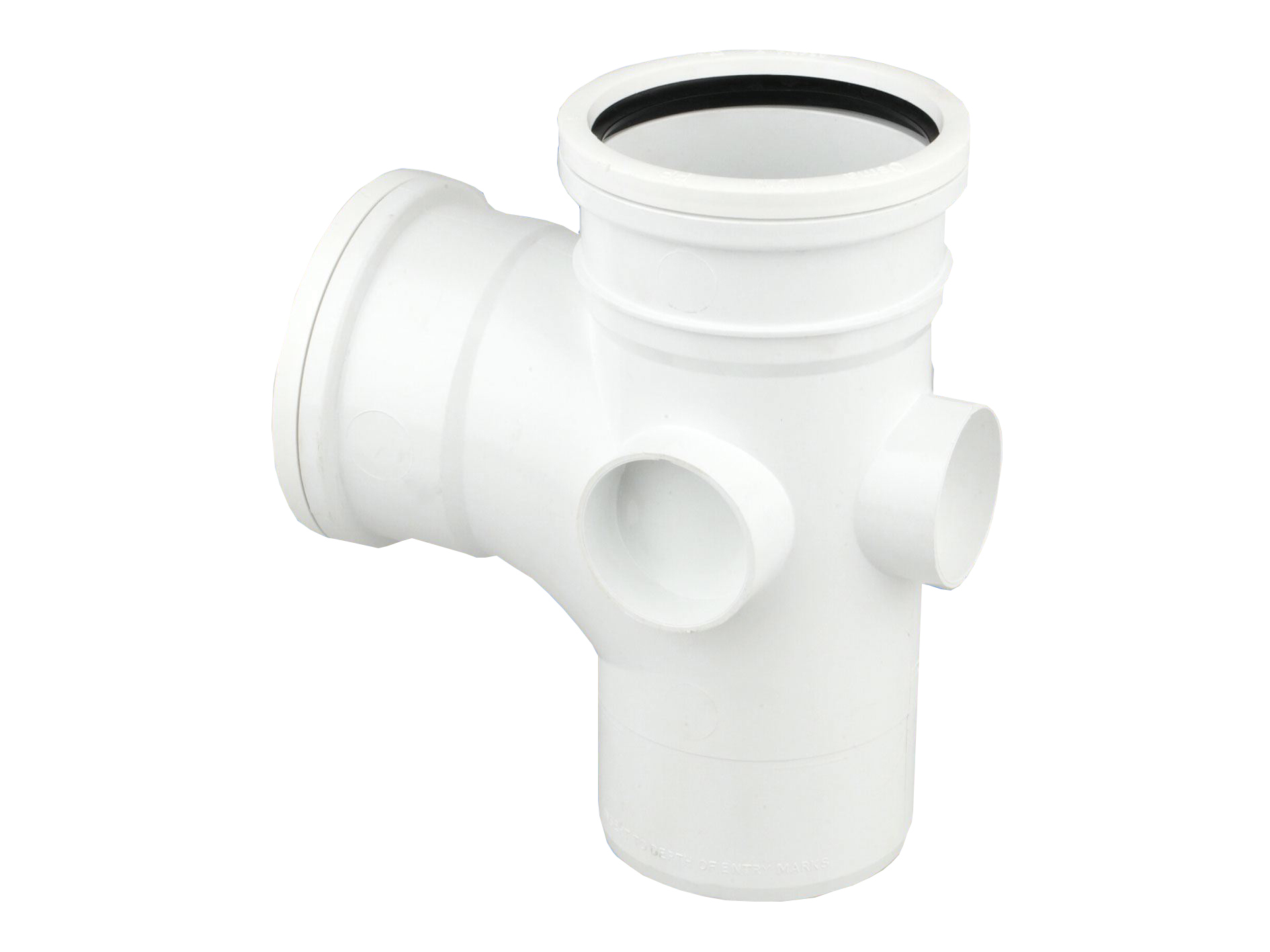Product image for Wavin Osmasoil S/S Branch 90° 110mm White