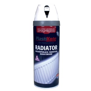 Image of Plastikote Twist & Spray Gloss Radiator Spray Paint - White - 400ml