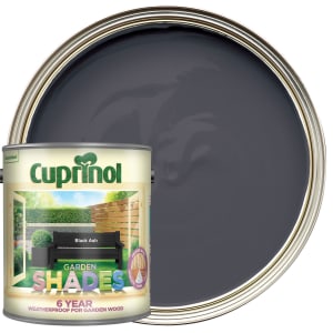 Image of Cuprinol Garden Shades Matt Wood Treatment - Black Ash - 2.5L