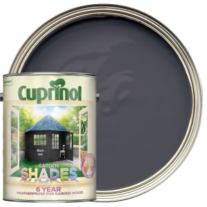 Image of Cuprinol Garden Shades Matt Wood Treatment - Black Ash - 5L