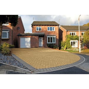Product image for Marshalls Buff Driveway Block Paving - 200 x 100 x 50mm - Pack of 488
