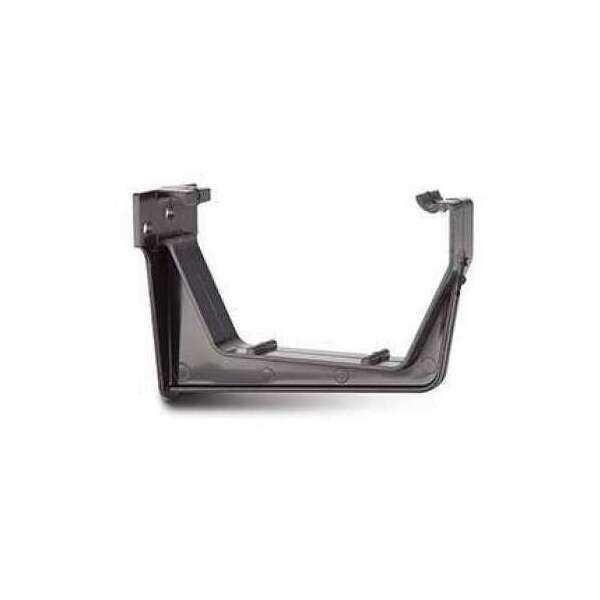 Product image for Polypipe 112mm Square Gutter Fascia Bracket Black