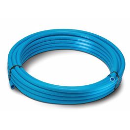 Product image for MDPE Pipe 12bar 50m Coil Blue 50mm