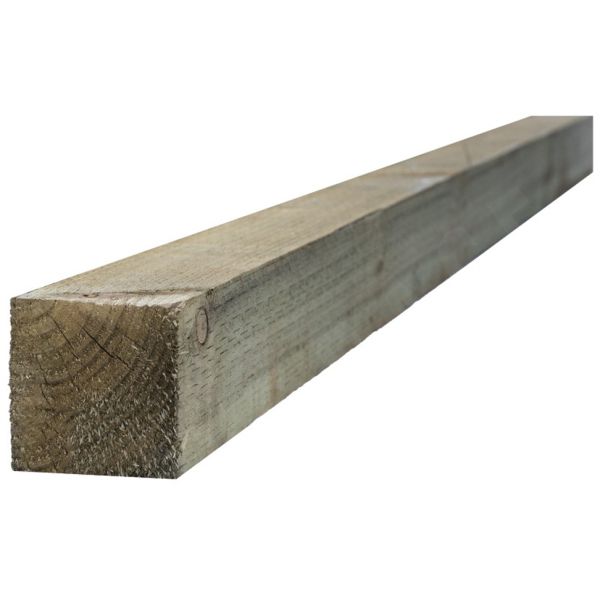 Product image for Incised Post 100x100x3.0m Treated Green FSC
