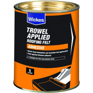 Product image for Wickes Trowel On Roofing Felt Adhesive - 5L