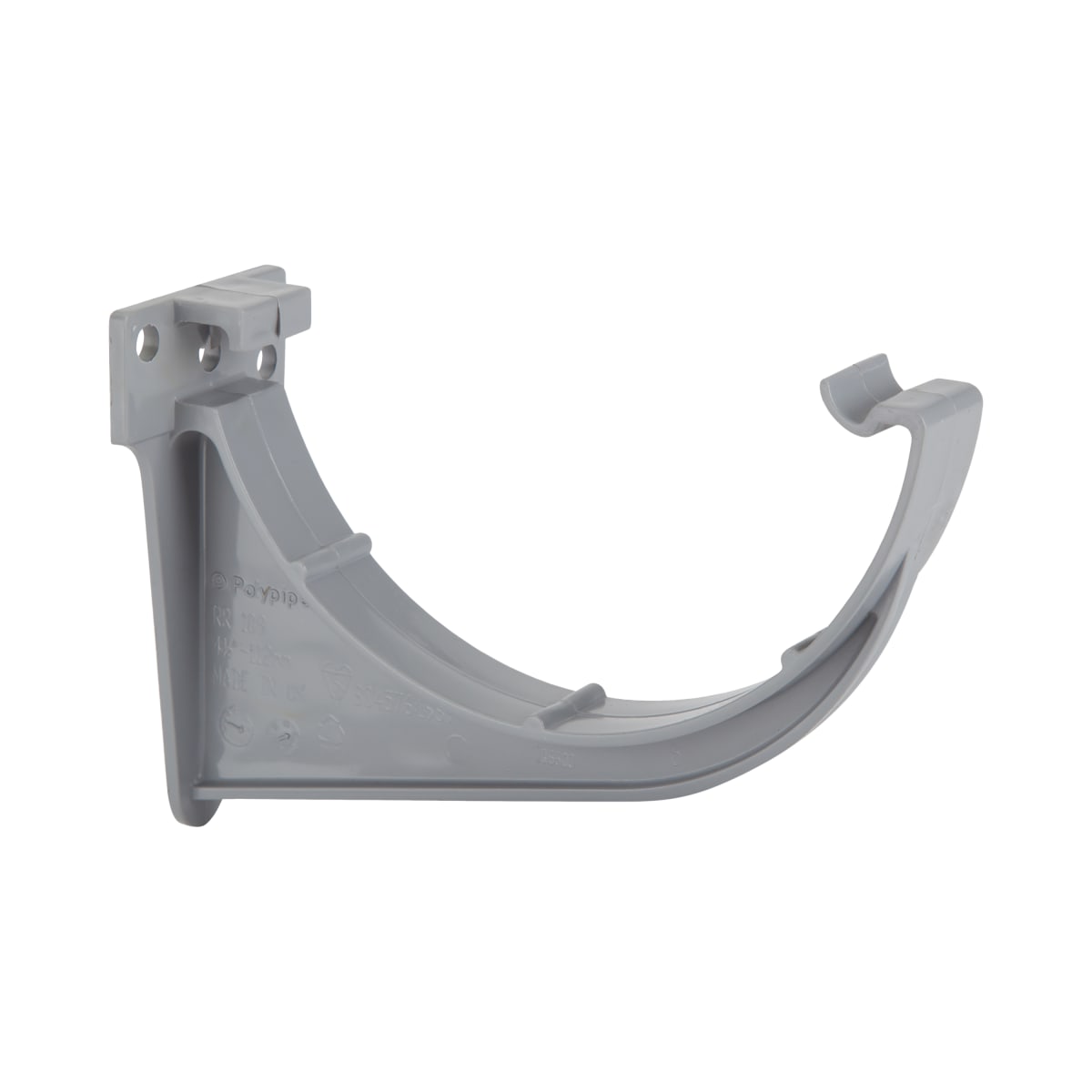 Product image for Half Round Gutter Fascia Bracket Grey 112mm