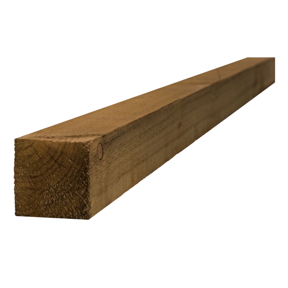 Product image for Treated Incised UC4 Fence Post Brown  100 X 100 X 2400mm