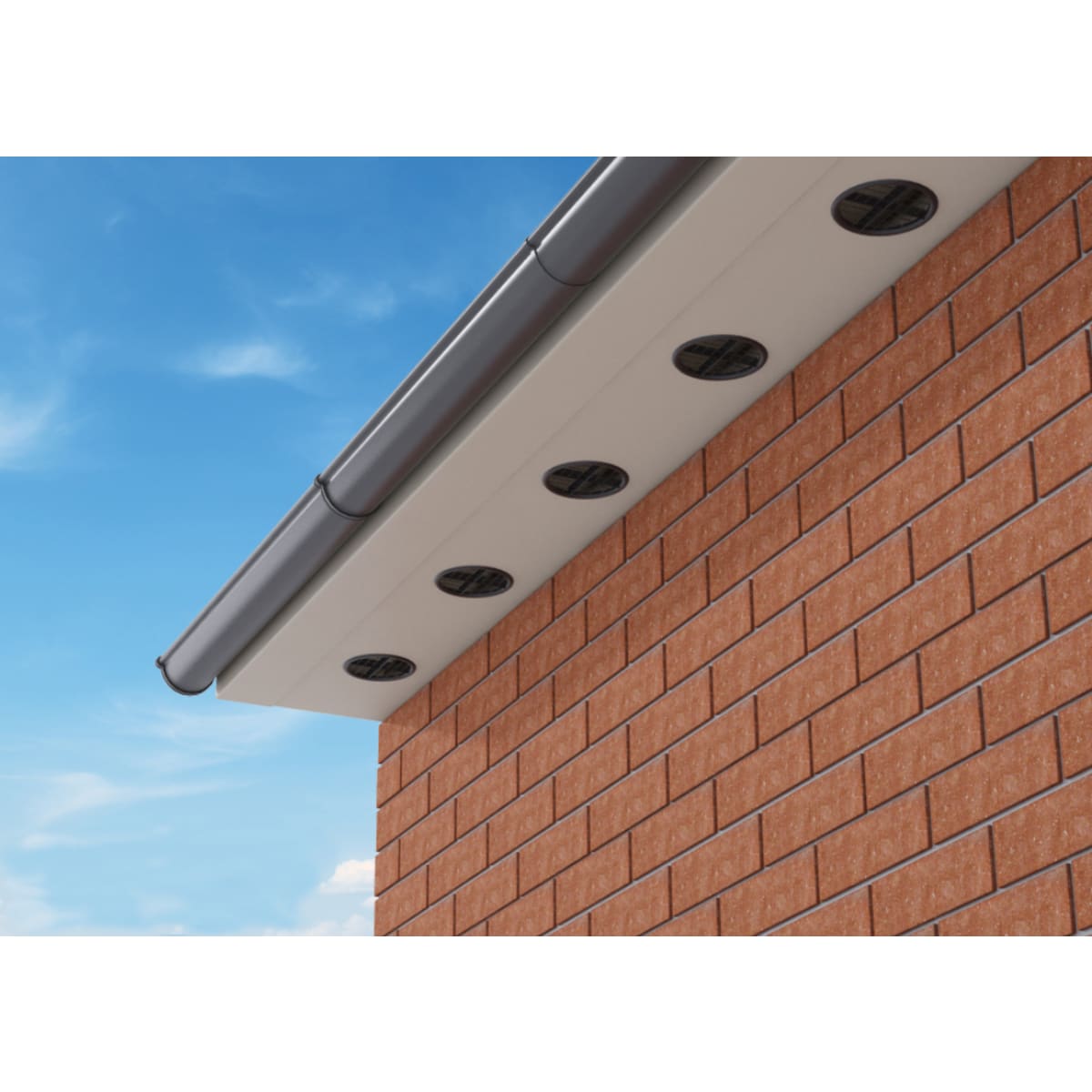 Product image for Timloc Push In Soffit Vent 70mm Dia Brown