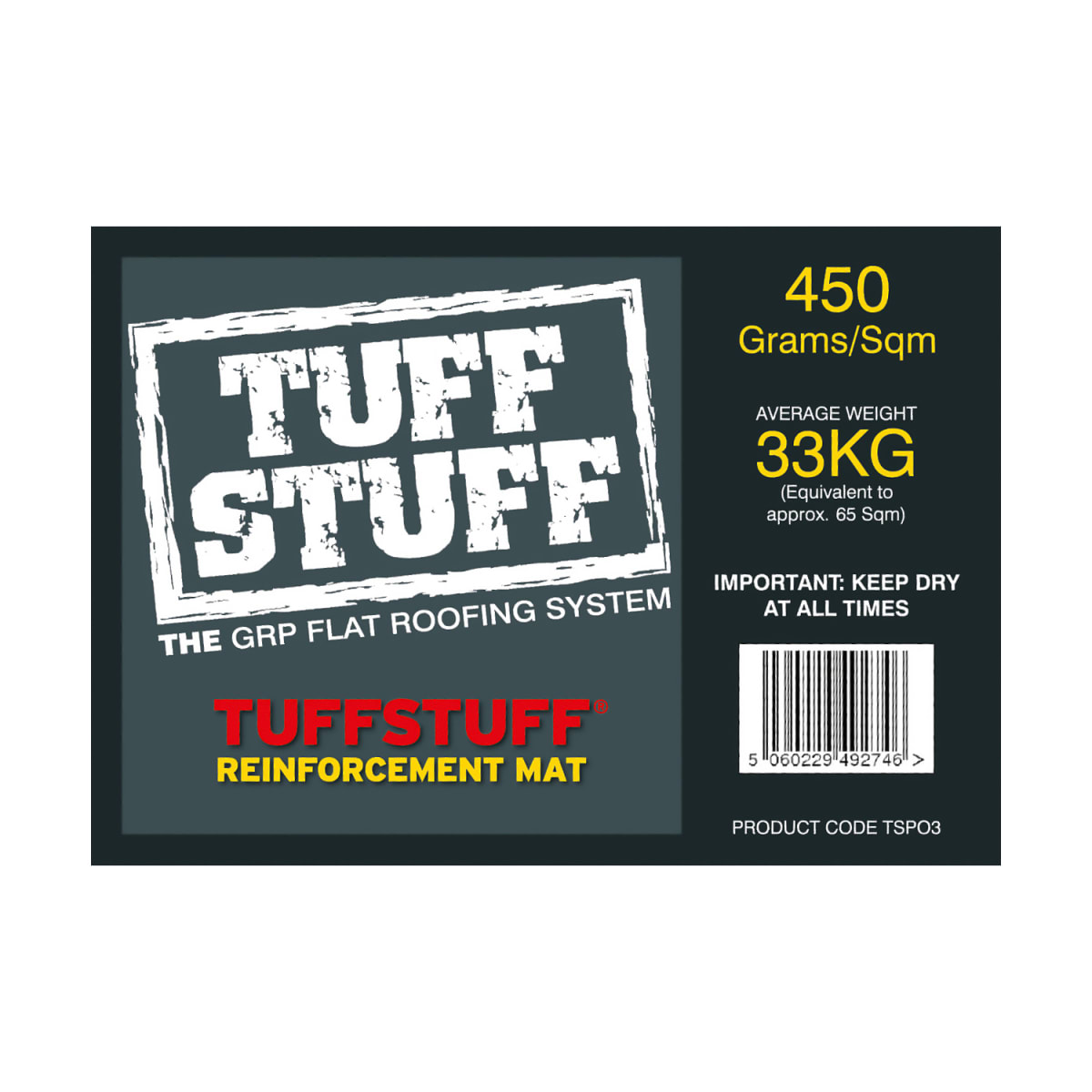 Product image for Tuffstuff 450gsm Reinforcing Mat 5.50kg White
