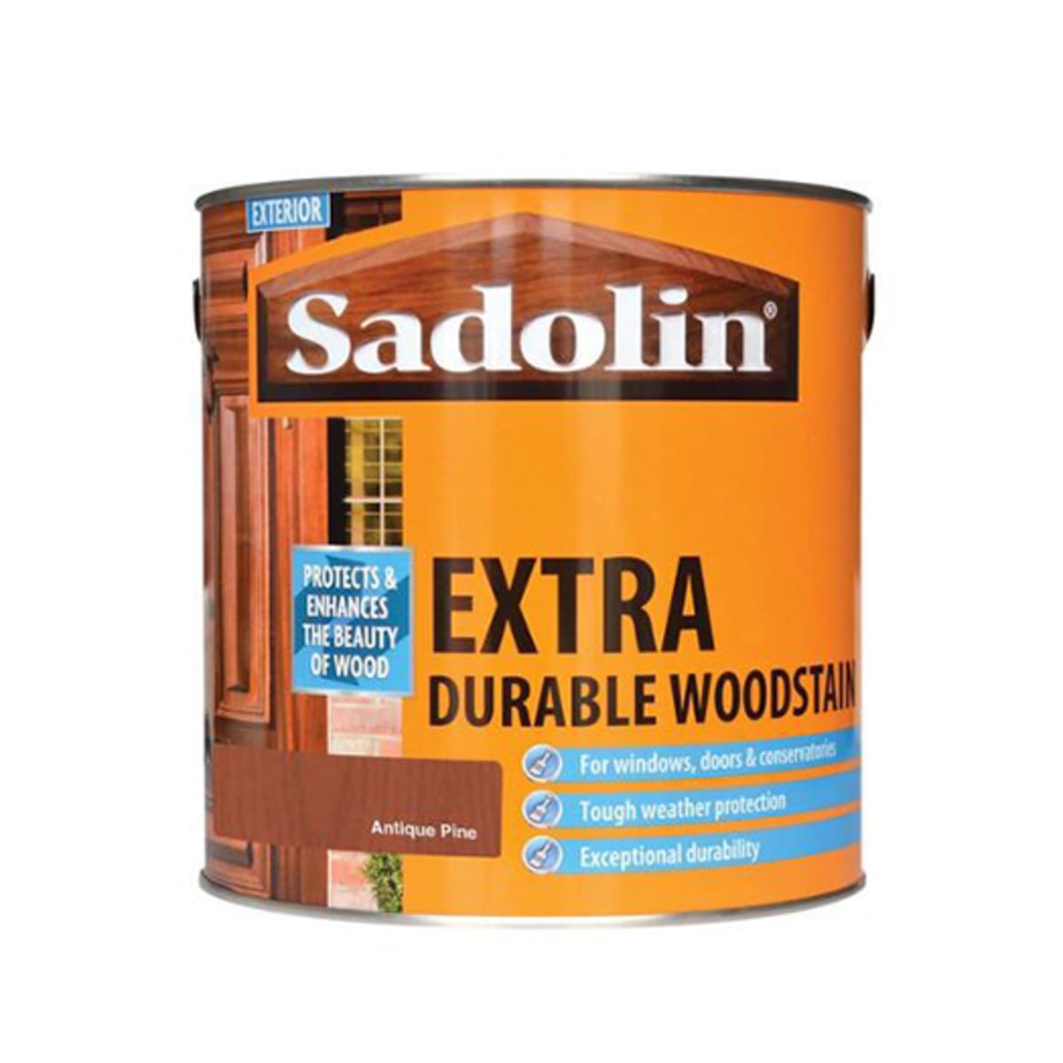 Product image for Sadolin Extra Durable Woodstain 2.5 Litres Antique Pine
