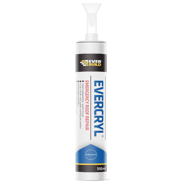 Product image for Everbuild Evercryl Emergency Roof Repair Cartridge - Clear