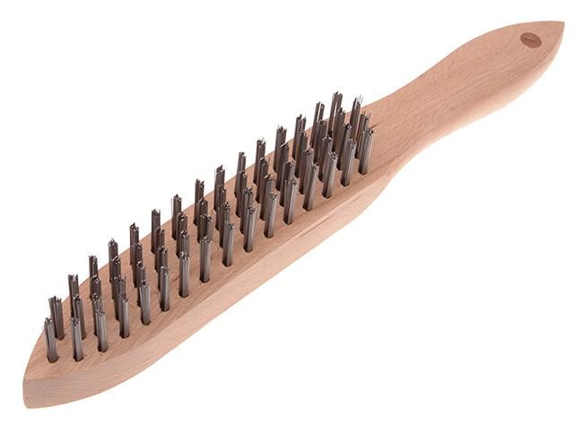 Product image for Faithfull Heavy-duty Scratch Brush 4 Row