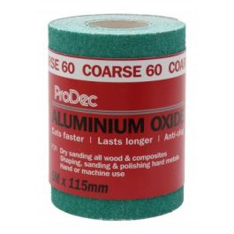 Product image for Prodec Sandpaper Aluminium Oxide Green 115mm X 5mtr 60G