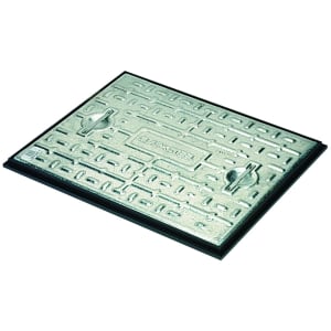 Product image for Clark-Drain 5 Ton Steel Manhole Cover & Frame - 450 x 600mm