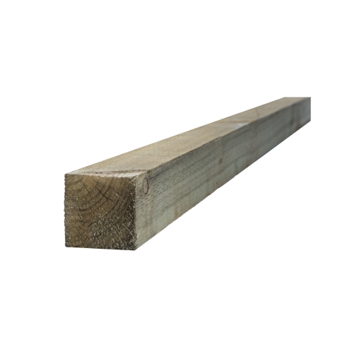 Image of Treated Incised UC4 Fence Post Green 75 X 75 X 2400mm