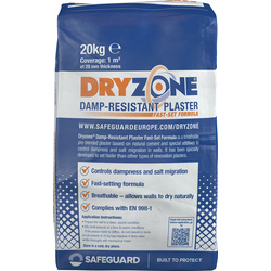 Product image for Dryzone Fast Set Renovation Plaster - 20kg
