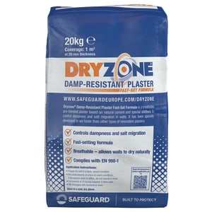 Product image for Dryzone Fast Set Renovation Plaster - 20kg