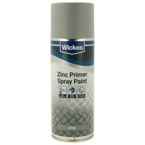 Product image for Wickes Zinc Primer Spray Paint - 400ml