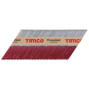 Product image for FirmaHold Plain Shank FirmaGalv Collated Clipped Head Nails - 3.1 x 90mm