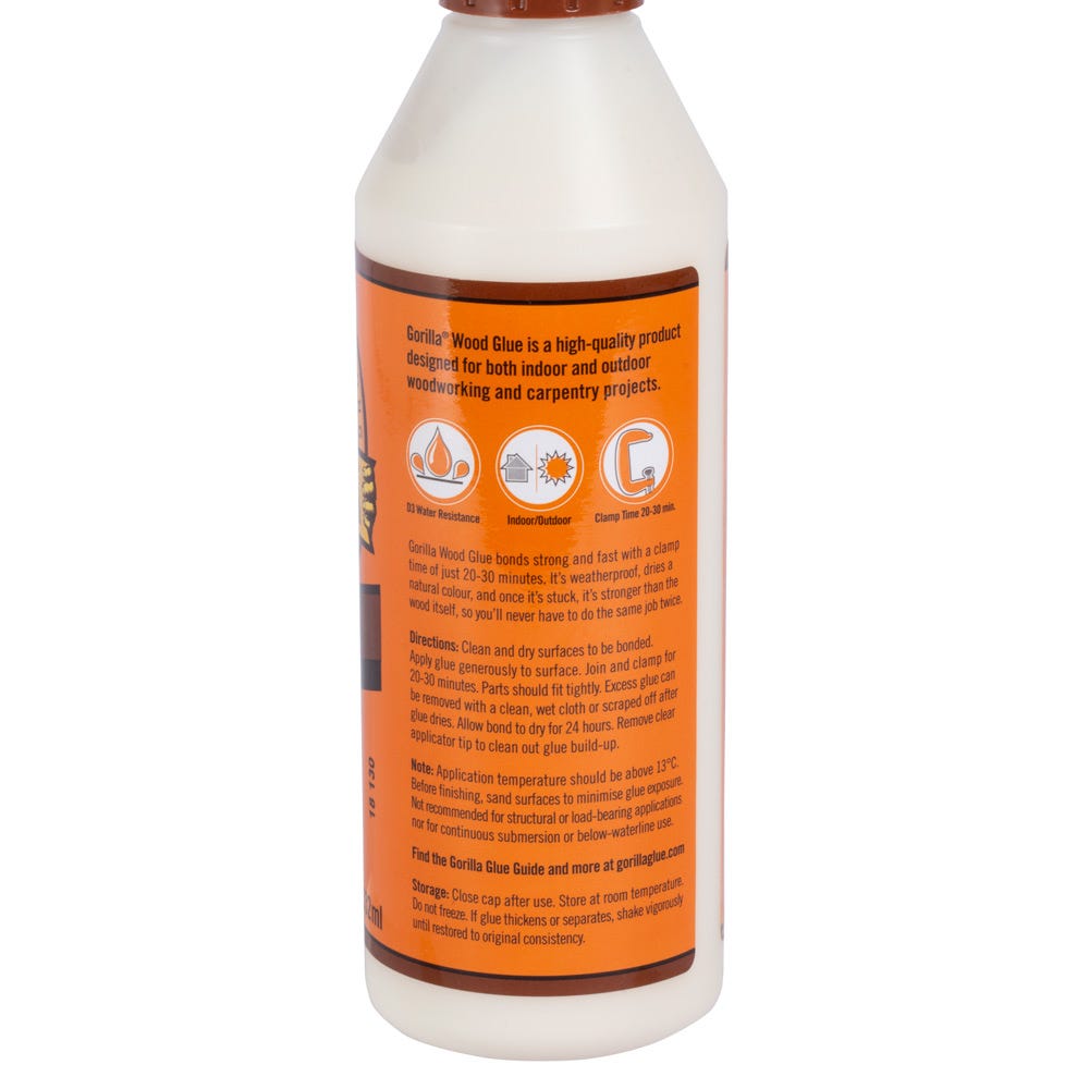 Product image for Gorilla Glue Wood Glue PVA 532ml