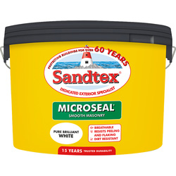 Product image for Sandtex Ultra Smooth Masonry Paint 10L Pure Brilliant White