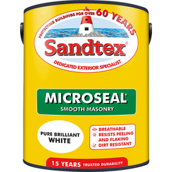 Product image for Sandtex Ultra Smooth Masonry Paint 5L Pure Brilliant White