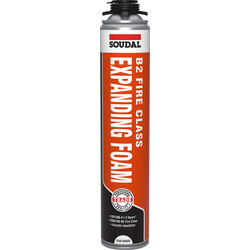 Product image for Soudal B2 Fire Rated Expanding Foam Gun Grade 750ml