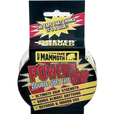 Product image for Everbuild Mammoth Powerful Grip Double Sided Tape, 25mm x 2.5m Roll