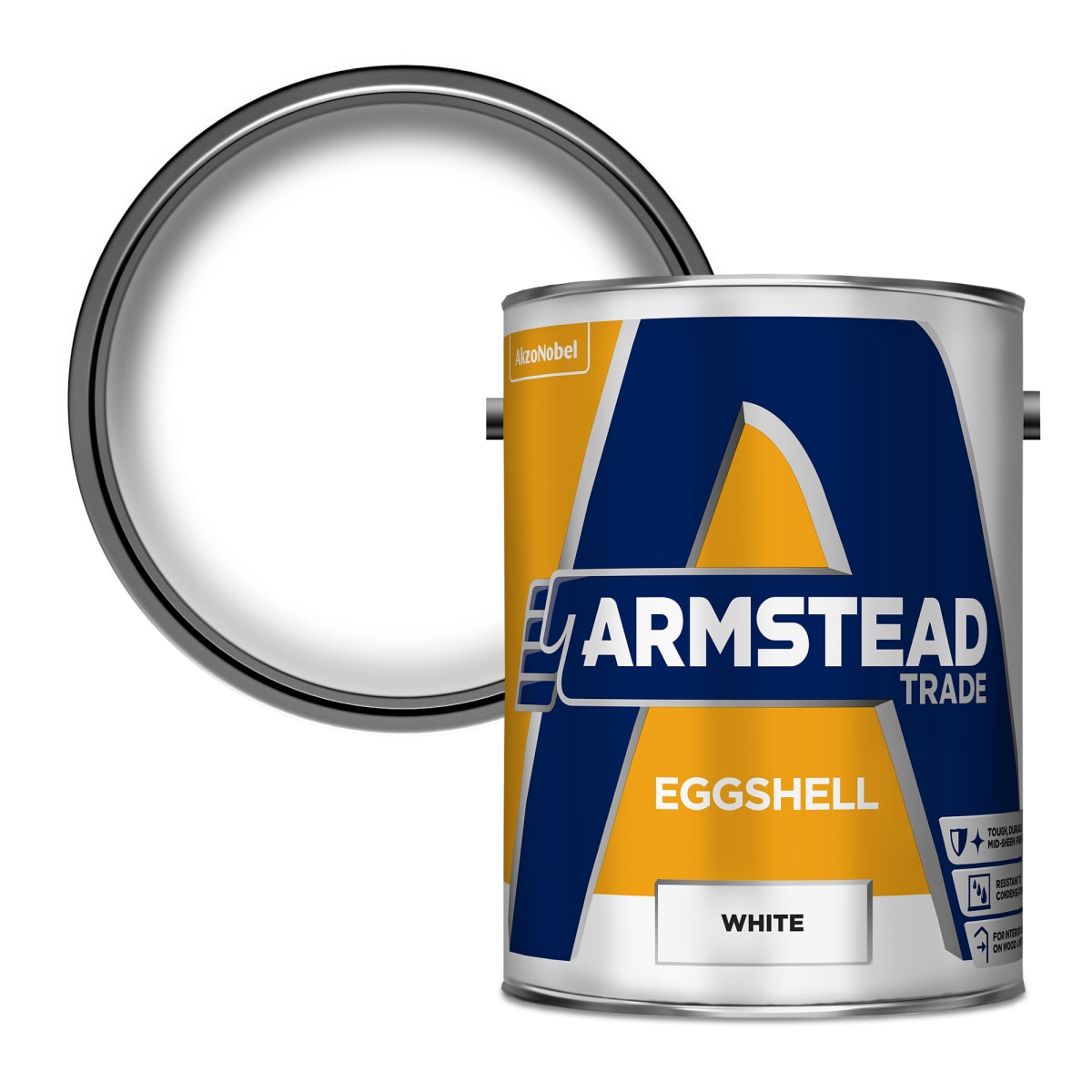 Product image for Armstead Trade Eggshell 5.0L White