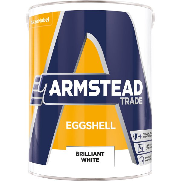 Product image for Armstead Trade Eggshell 5.0L White